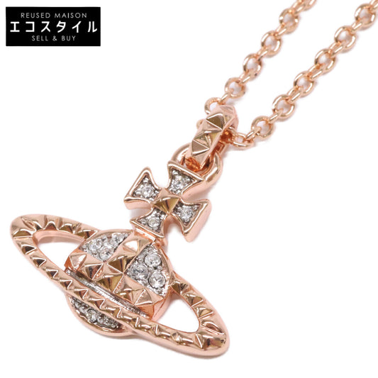 VivienneWestwood ヴィヴィアンウエストウッド 【美品】63020052-02G118 MAYFAIR BAS RELIEF メイフェア バス レリーフ オーブ ラインストーン ネックレス