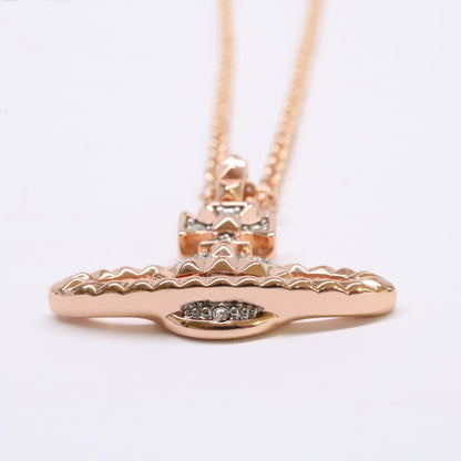 VivienneWestwood ヴィヴィアンウエストウッド 【美品】63020052-02G118 MAYFAIR BAS RELIEF メイフェア バス レリーフ オーブ ラインストーン ネックレス
