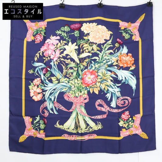 HERMES エルメス 【美品】REGINA レジーナ 女王陛下 シルク カレ90 スカーフ