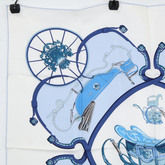 HERMES エルメス 【美品】001573S 36 SPRINGS スプリングス シルク カレ90 スカーフ
