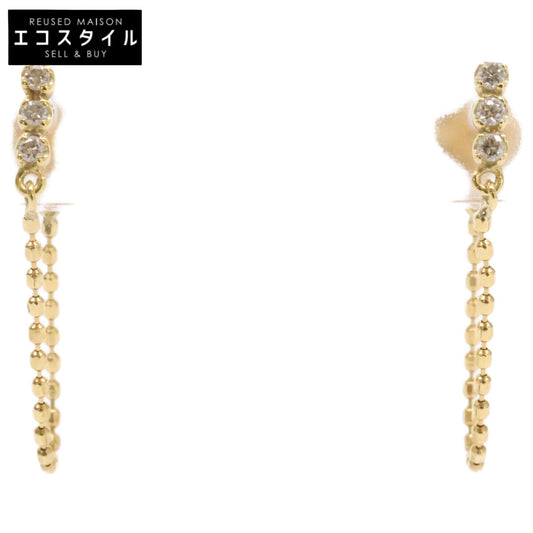 AHKAH アーカー AB1580010400 K18 0.03ct ダイヤモンドデュー ピアス