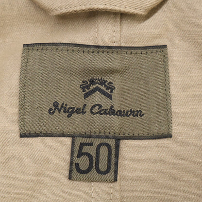 NIGEL CABOURN 8038-00-80006 Beige Cotton Coverall Jacket