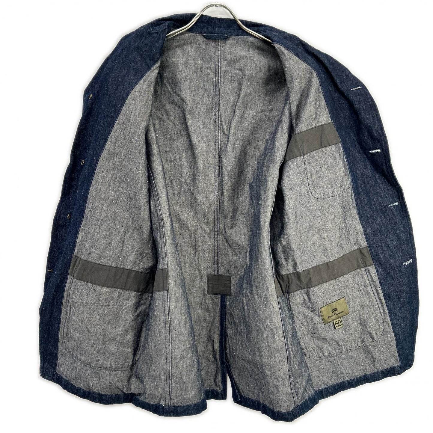 NIGEL CABOURN 尼格尔·卡本 8042-00-80010 INDIGO DENIM 靛蓝牛仔布 医院夹克 夹克