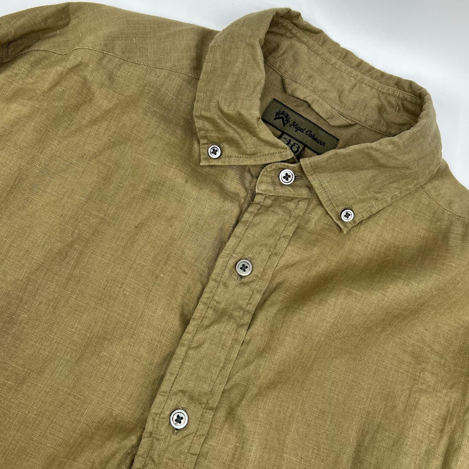 NIGEL CABOURN 奈杰尔卡伯恩 8046-00-10005 卡其色 英式军官衬衫 上衣