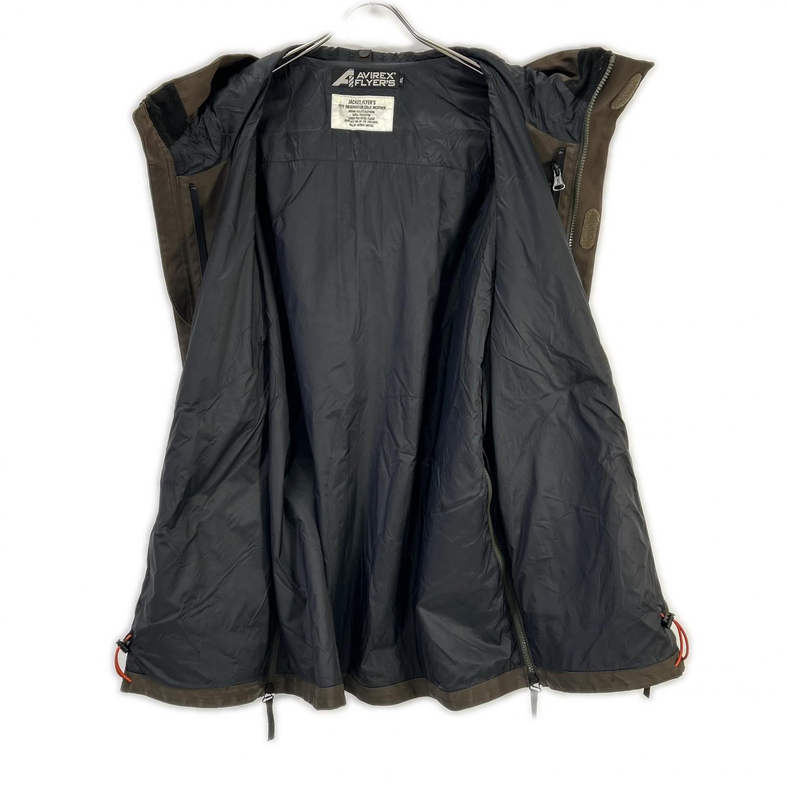 AVIREX アヴィレックス 6112140 カーキ FLYER'S 3WAY CWU パーカー ジャケット