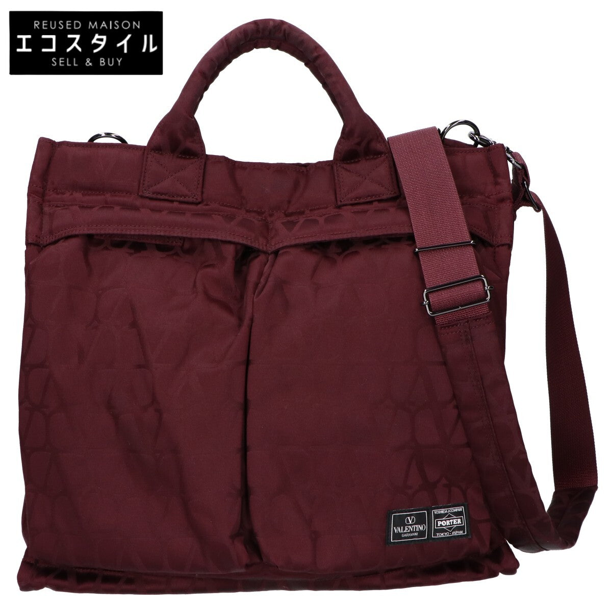 PORTER ポーター x ヴァレンティノ ガラヴァーニ トワルイコノグラフ 2WAY VERTICAL TOTE BAG ヘルメットバッグ トートバッグ