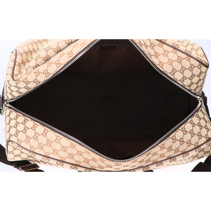 GUCCI グッチ 美品 610105 GGキャンバス ボストンバッグ