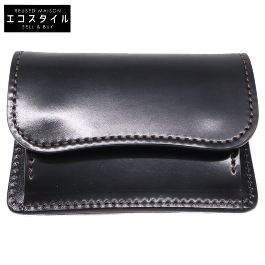 WILDSWANS 【Like New】TONGUE/HC(SD)/BK Tongue Cordovan/Saddle Pull-Up Coin Case