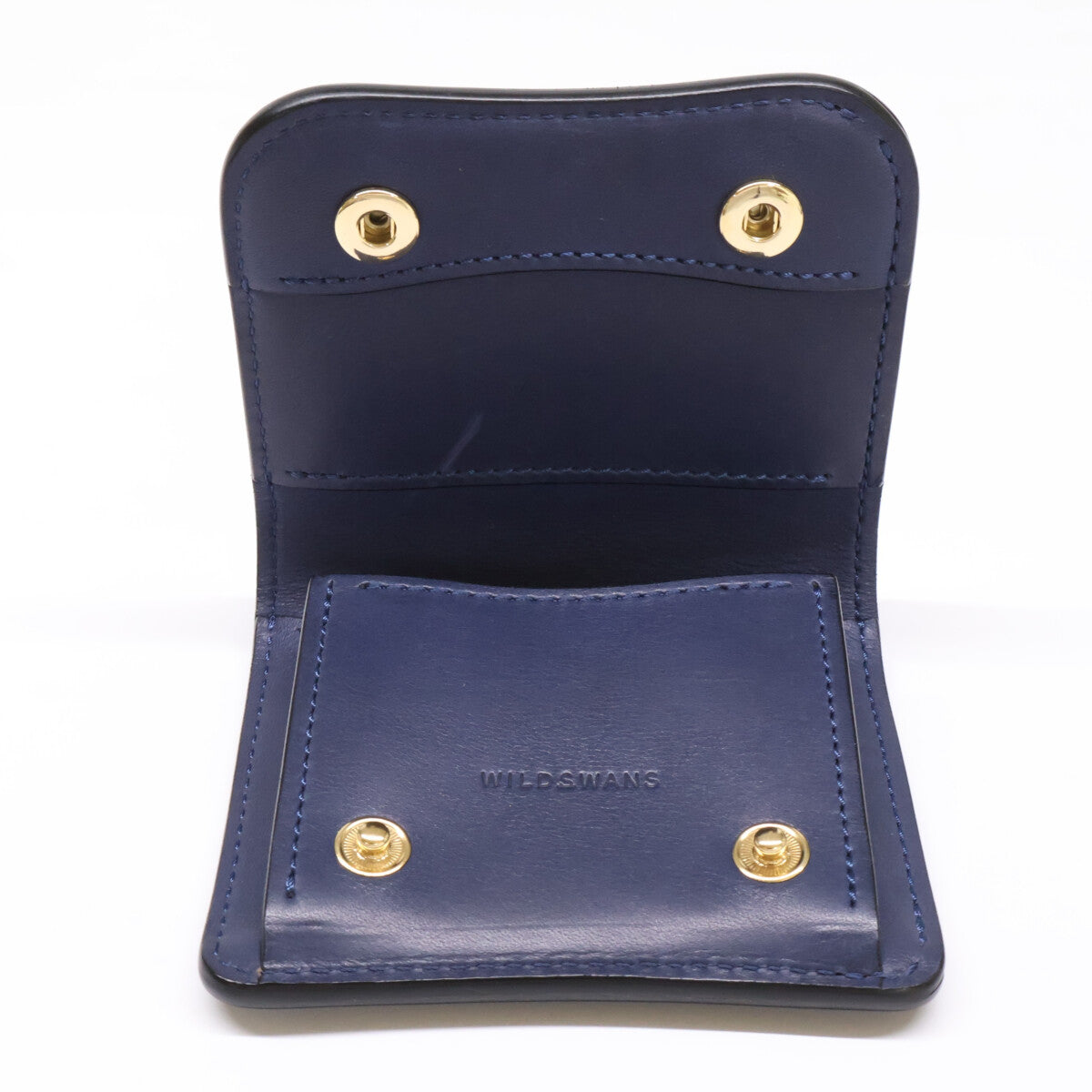 WILDSWANS ワイルドスワンズ 【美品】SP-PALM V2 B/HC/INTBxNOV/MARxEBT/ORG パームV2 コードバン/ノボナッパ/型押しブッテーロ 二つ折り財布 二つ折り財布（小銭入れあり）