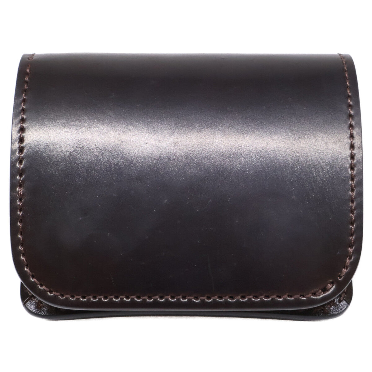 WILDSWANS ワイルドスワンズ 【新品同様】CASA/HC(SD)/#8 カーサ コードバン/サドルプルアップ ミニ財布 二つ折り財布（小銭入れあり）