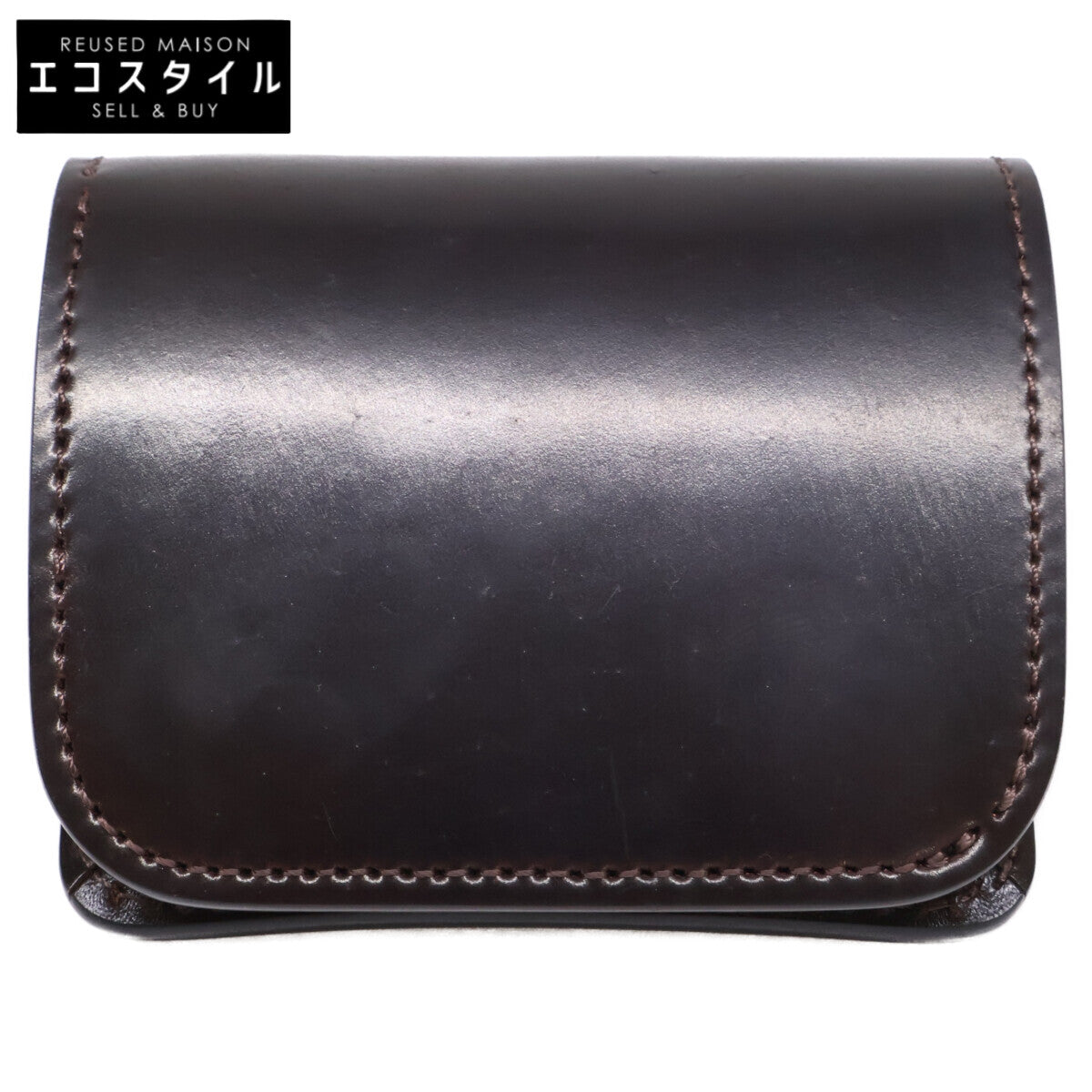 WILDSWANS ワイルドスワンズ 【新品同様】CASA/HC(SD)/#8 カーサ コードバン/サドルプルアップ ミニ財布 二つ折り財布（小銭入れあり）