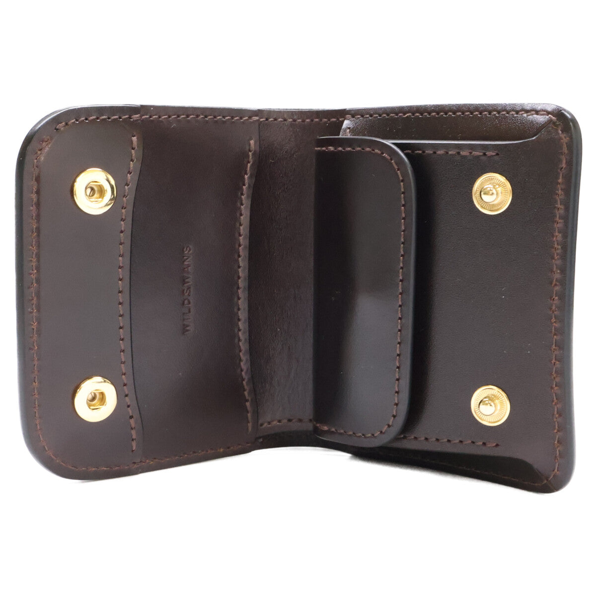 WILDSWANS ワイルドスワンズ 【新品同様】CASA/HC(SD)/#8 カーサ コードバン/サドルプルアップ ミニ財布 二つ折り財布（小銭入れあり）