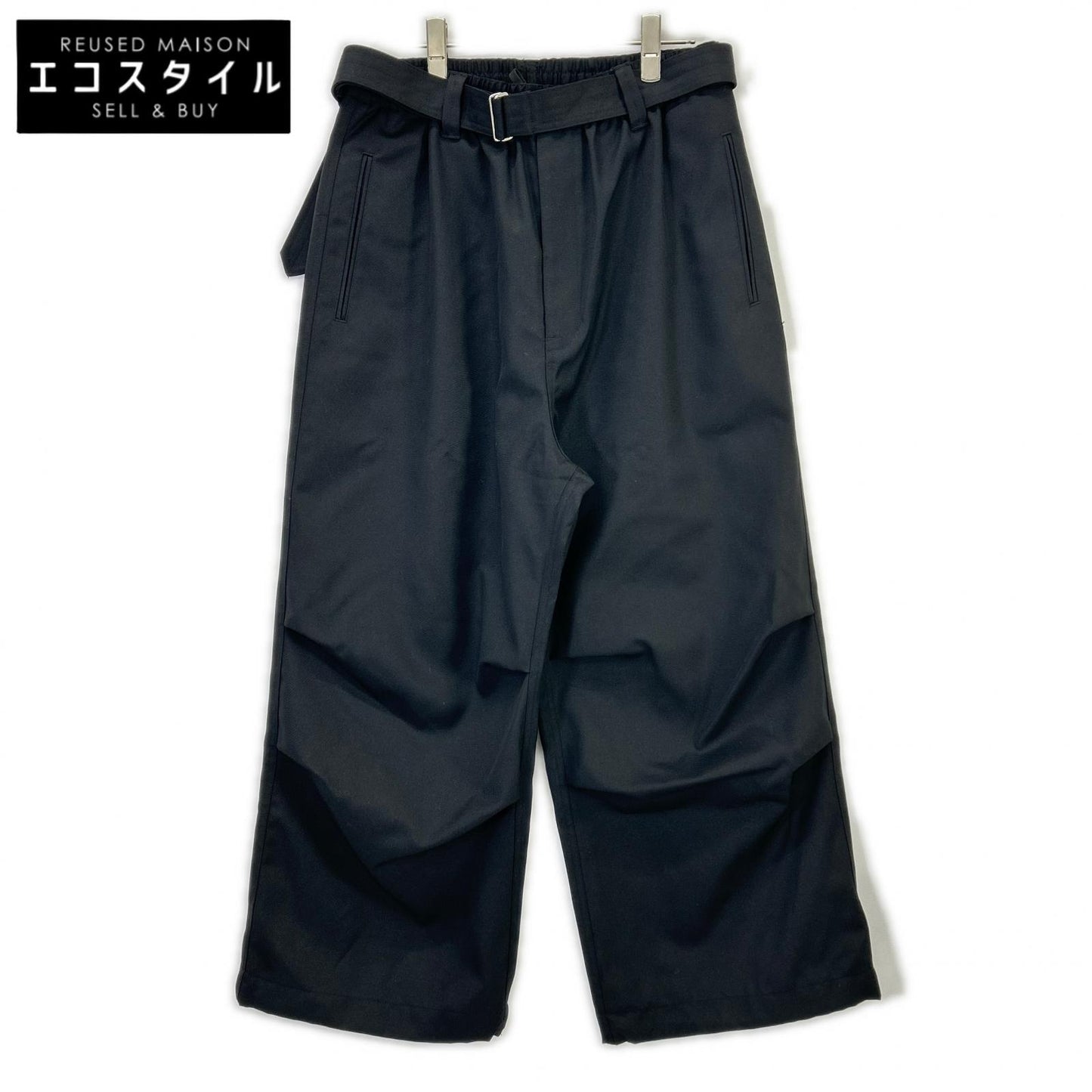 MAISON SPECIAL メゾンスペシャル 11242461209 ブラック ウール パンツ ボトムス