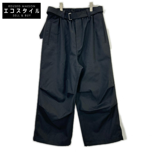 MAISON SPECIAL メゾンスペシャル 11242461209 ブラック ウール パンツ ボトムス