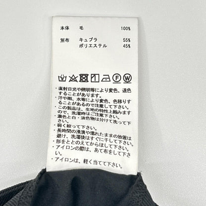 MAISON SPECIAL メゾンスペシャル 11242461209 ブラック ウール パンツ ボトムス
