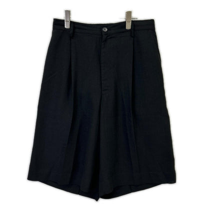 MAISON SPECIAL メゾンスペシャル 11251461221 ブラック トリアセテートプライムワイドショーツ ボトムス