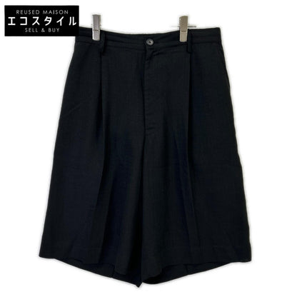 MAISON SPECIAL メゾンスペシャル 11251461221 ブラック トリアセテートプライムワイドショーツ ボトムス