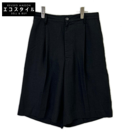 MAISON SPECIAL メゾンスペシャル 11251461221 ブラック トリアセテートプライムワイドショーツ ボトムス