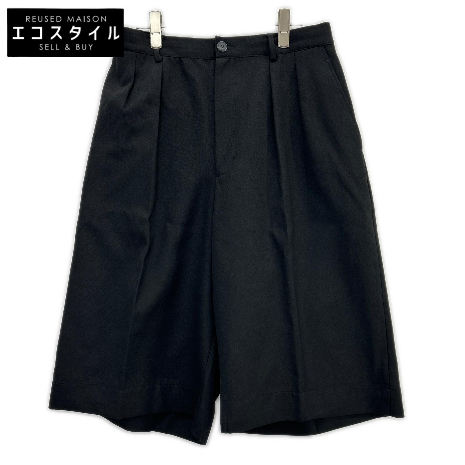 MAISON SPECIAL メゾンスペシャル 11251461509 ブラック ウォッシャブルウールプライムワイドショーツ ボトムス