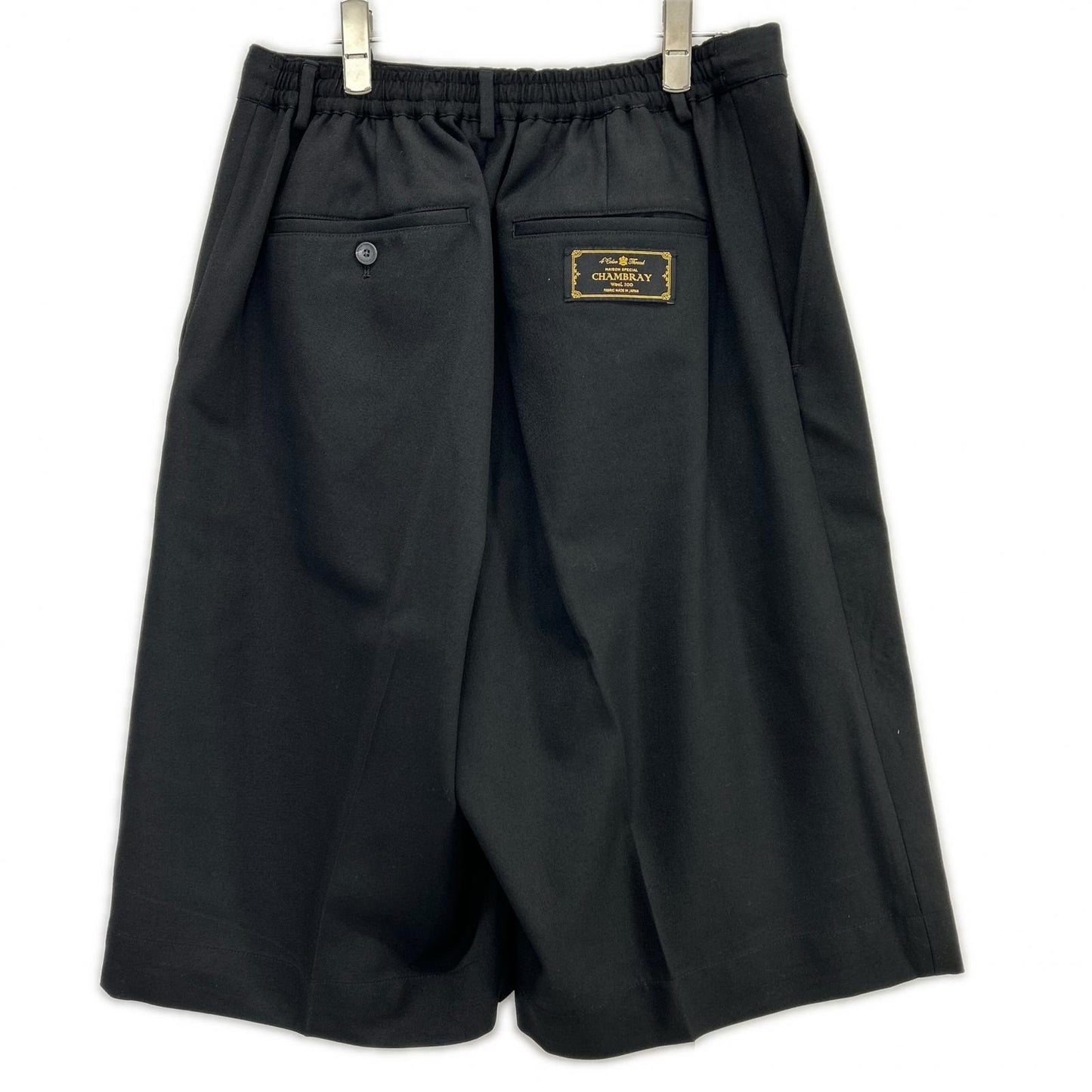 MAISON SPECIAL メゾンスペシャル 11251461509 ブラック ウォッシャブルウールプライムワイドショーツ ボトムス