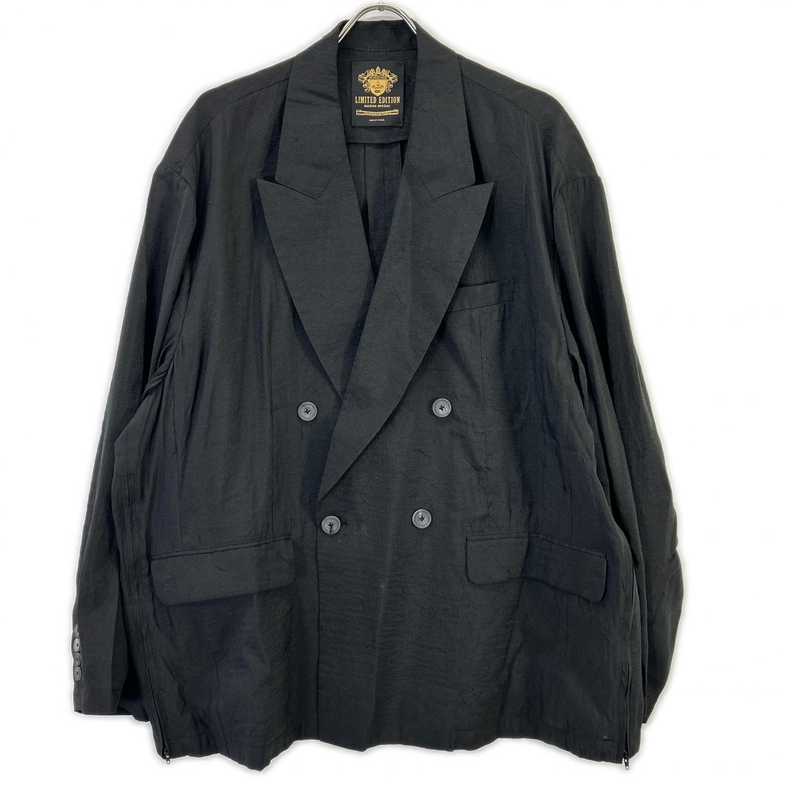 MAISON SPECIAL メゾンスペシャル 11251111202 ブラック ダブルテーラードジャケット ジャケット