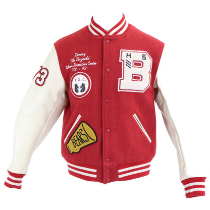 JOE MCCOY ジョーマッコイ 【美品】MJ18126 VARSITY JACKET BRUNSWICK アームレザー切替 スタジャン ジャケット
