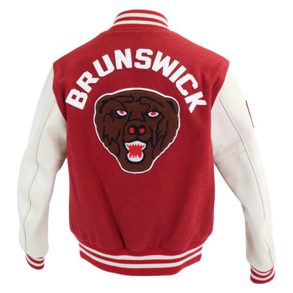 JOE MCCOY ジョーマッコイ 【美品】MJ18126 VARSITY JACKET BRUNSWICK アームレザー切替 スタジャン ジャケット