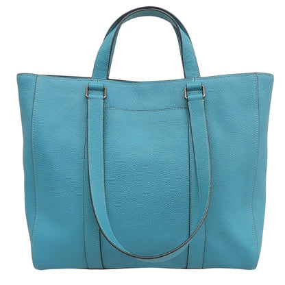 COACH コーチ 美品 ハドソン ダブル ハンドル トートバッグ レディース ブルーグリーン C8157 23年製 トートバッグ
