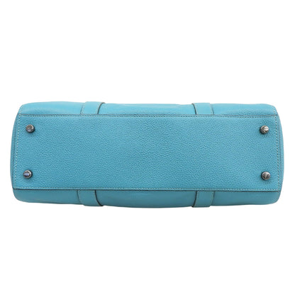 COACH コーチ 美品 ハドソン ダブル ハンドル トートバッグ レディース ブルーグリーン C8157 23年製 トートバッグ