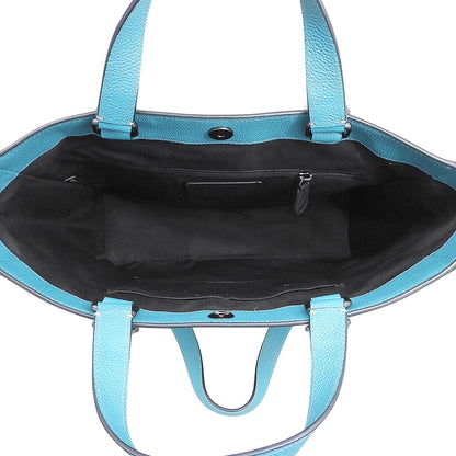 COACH コーチ 美品 ハドソン ダブル ハンドル トートバッグ レディース ブルーグリーン C8157 23年製 トートバッグ