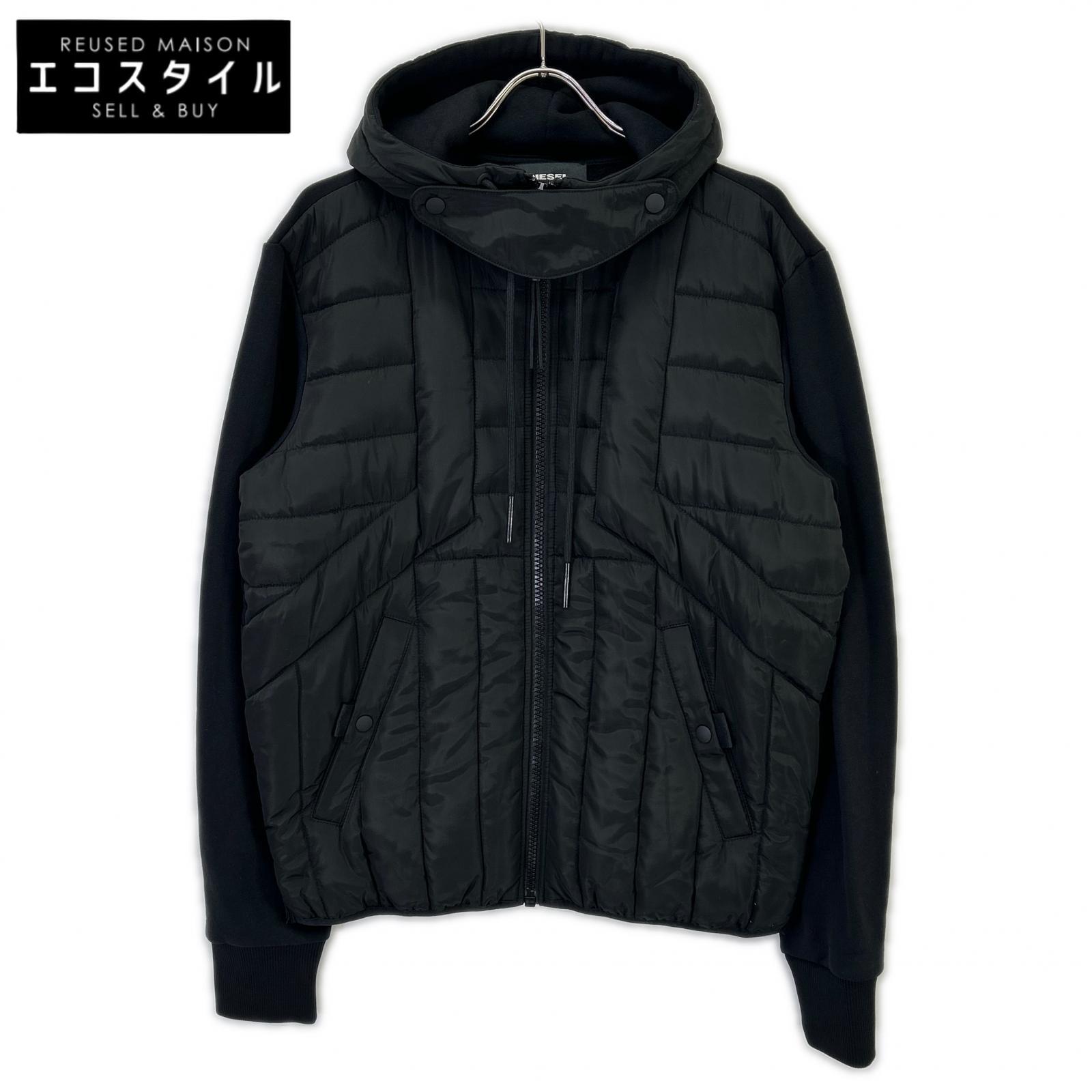 DIESEL ディーゼル A00689-J-LINES-0BAXF ジップアップ中綿フーディ ジャケット