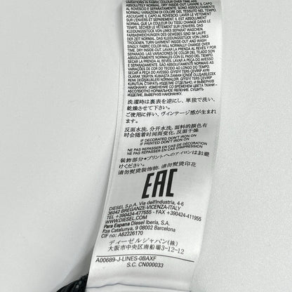 DIESEL ディーゼル A00689-J-LINES-0BAXF ジップアップ中綿フーディ ジャケット