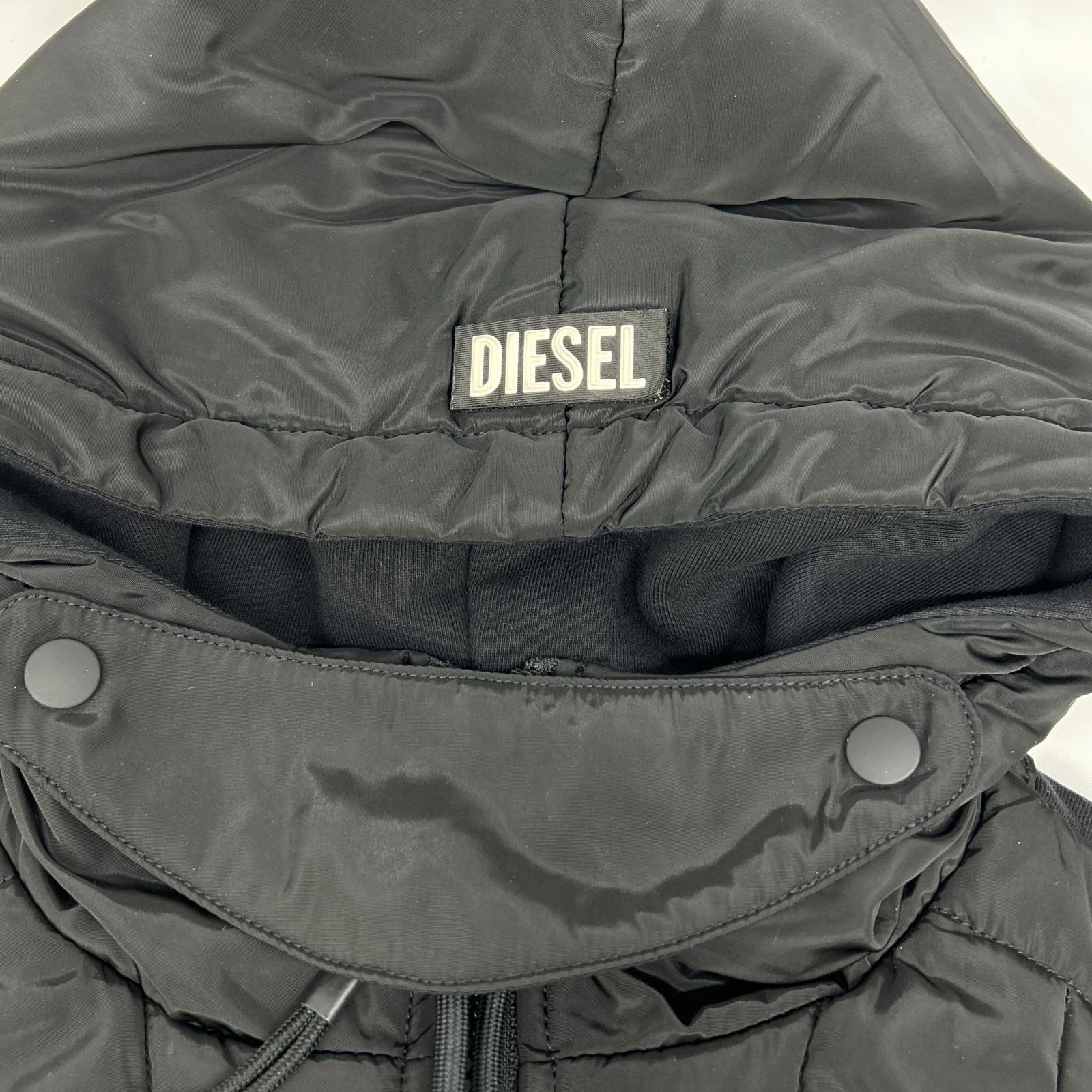 DIESEL ディーゼル A00689-J-LINES-0BAXF ジップアップ中綿フーディ ジャケット