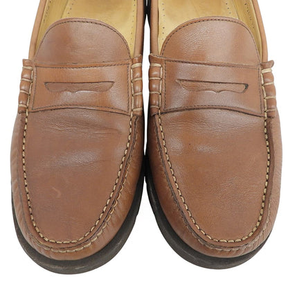 Paraboot パラブーツ 美品 CORAUXコロー モカシン コインローファー シューズ メンズ ブラウン 7 1/2 シューズ