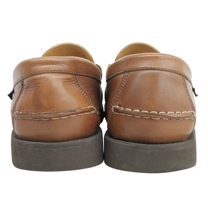 Paraboot パラブーツ 美品 CORAUXコロー モカシン コインローファー シューズ メンズ ブラウン 7 1/2 シューズ