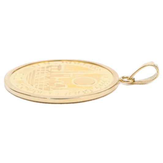 QVC QVC 新品未使用 24K x 18K 2020 TOKYO コイン 1/10oz ペンダントトップ
