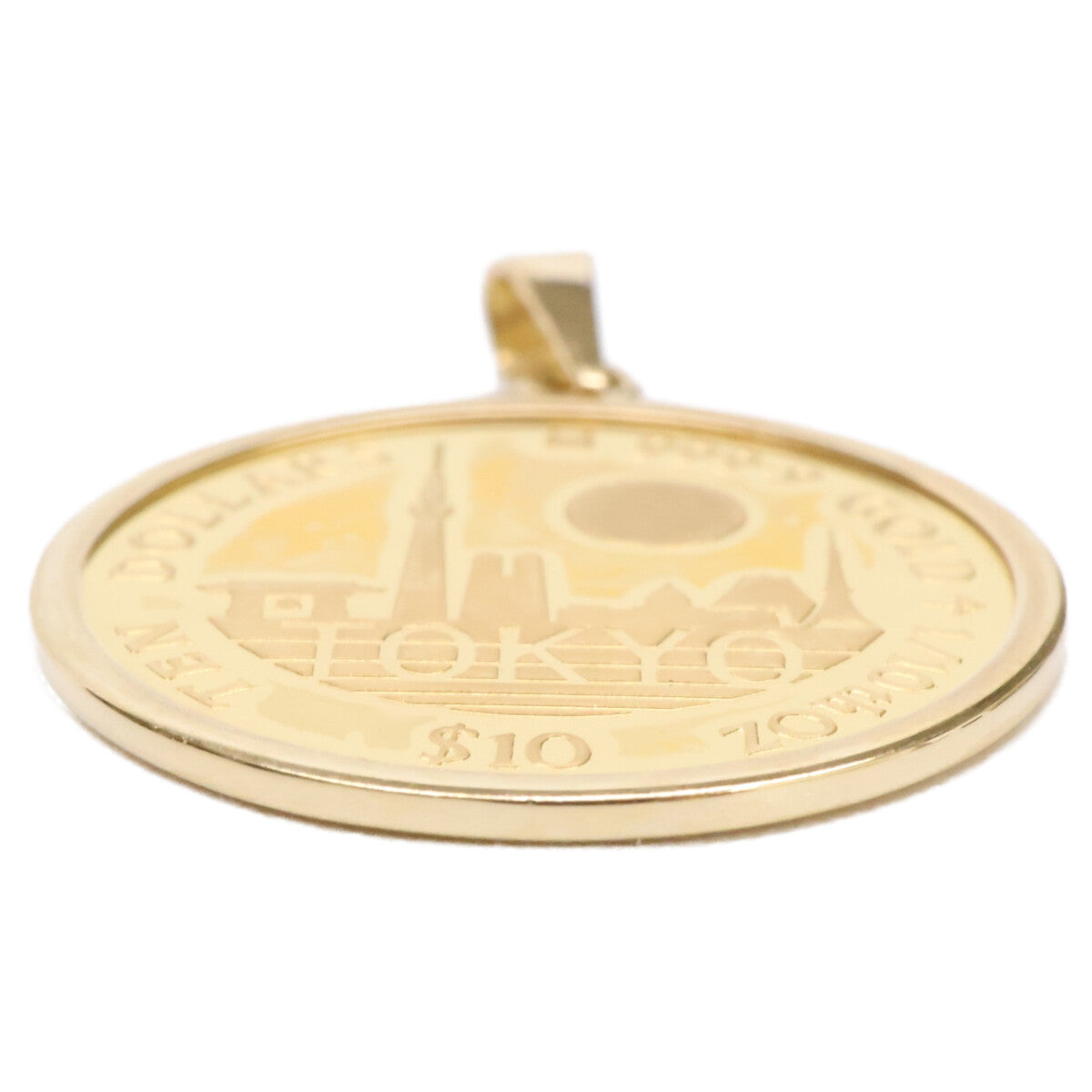 QVC QVC 新品未使用 24K x 18K 2020 TOKYO コイン 1/10oz ペンダントトップ