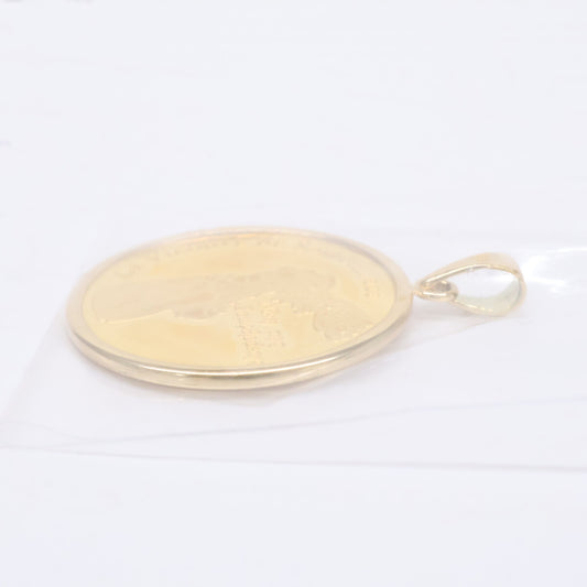 QVC QVC 新品未使用 K24xK18 ミロのヴィーナス＆サモトラケのニケ コイン メダル 1/10oz ペンダントトップ