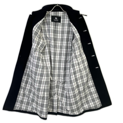 Burberry Black Label Burberry Black Label BMC73-104-29 black silver-button wool coat coat