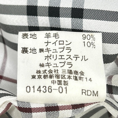 Burberry Black Label Burberry Black Label BMC73-104-29 black silver-button wool coat coat