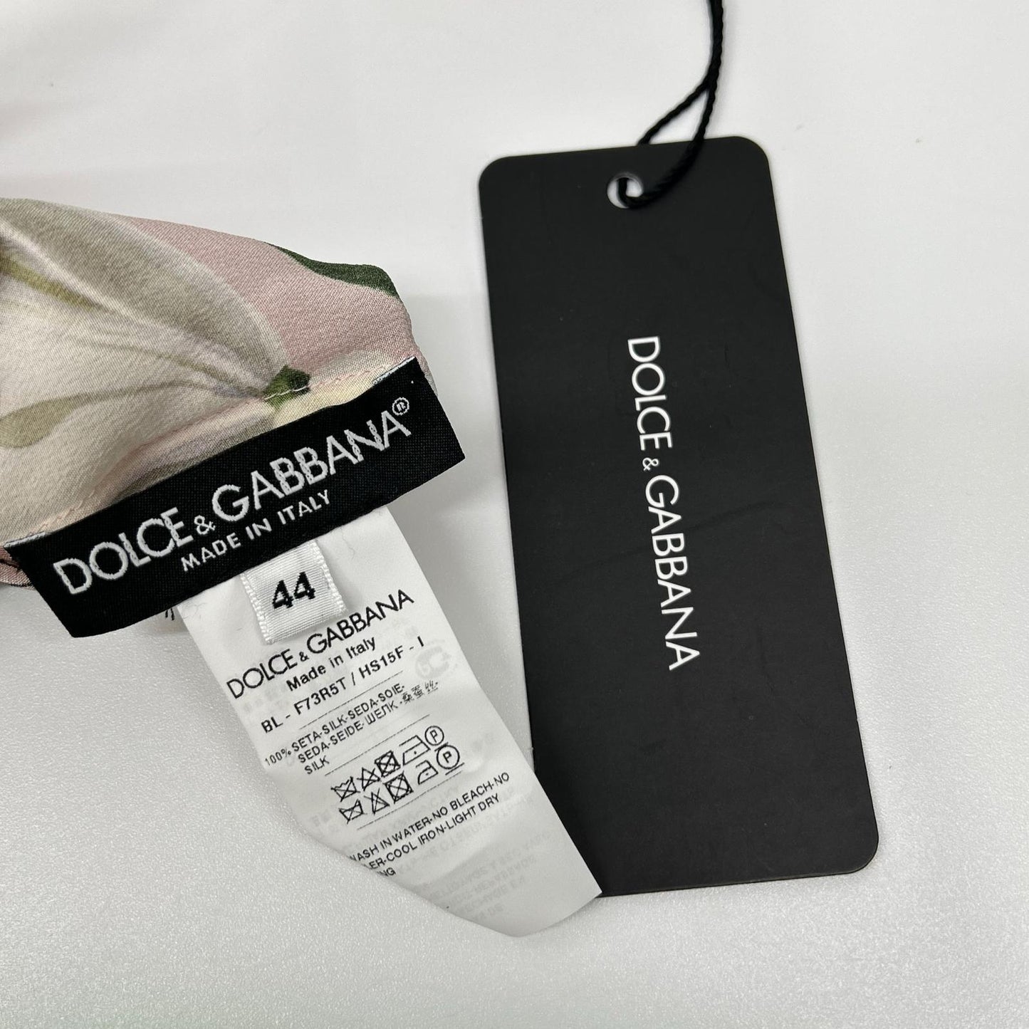 DOLCE&GABBANA ドルチェアンドガッバーナ F73R5T/HS15F フラワープリントシルクブラウス トップス