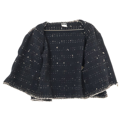 CHANEL シャネル 05AW P26657V01976 ジップアップ ツイード ノーカラージャケット ジャケット