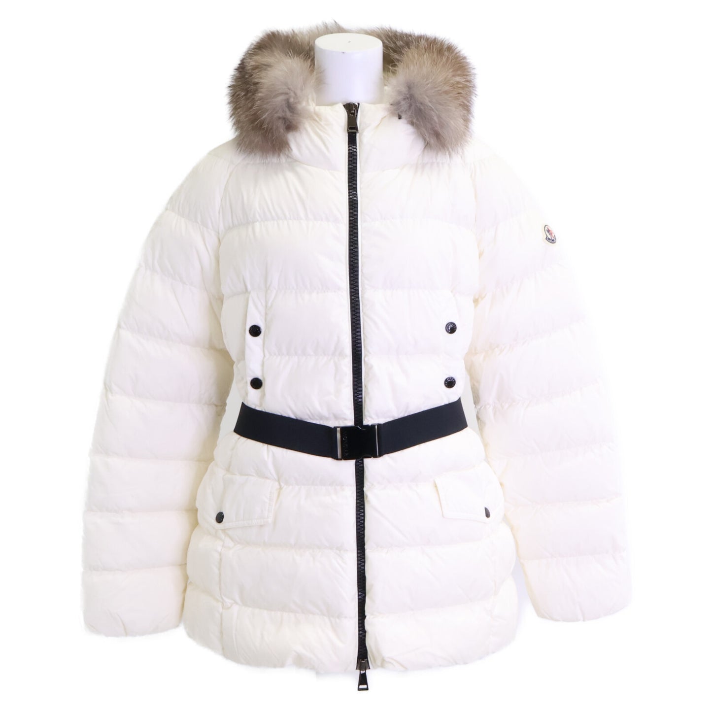 MONCLER モンクレール 【美品】CLION クリオン ベルト/ファー付 フーディダウンジャケット ジャケット