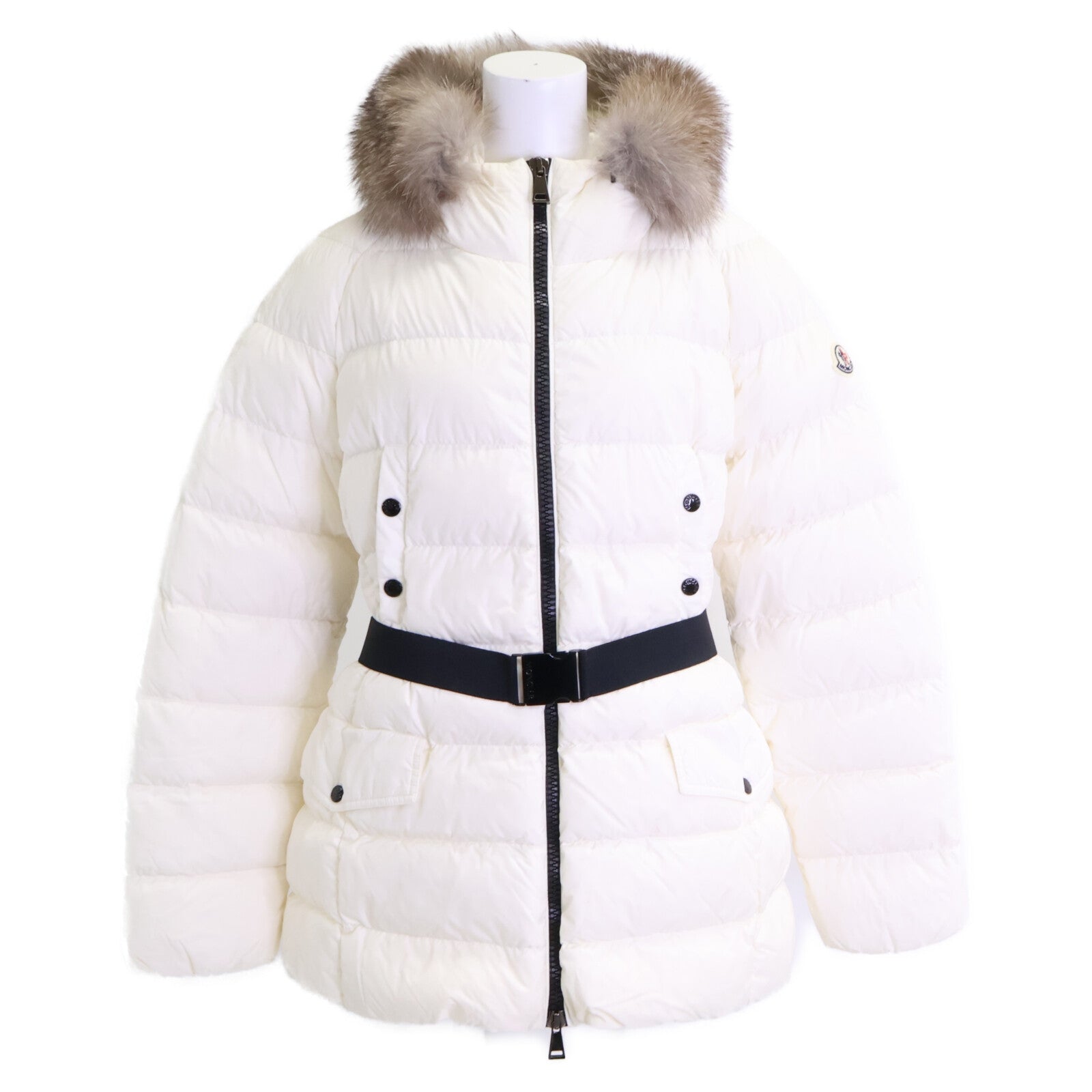 MONCLER モンクレール 【美品】CLION クリオン ベルト/ファー付 フーディダウンジャケット ジャケット
