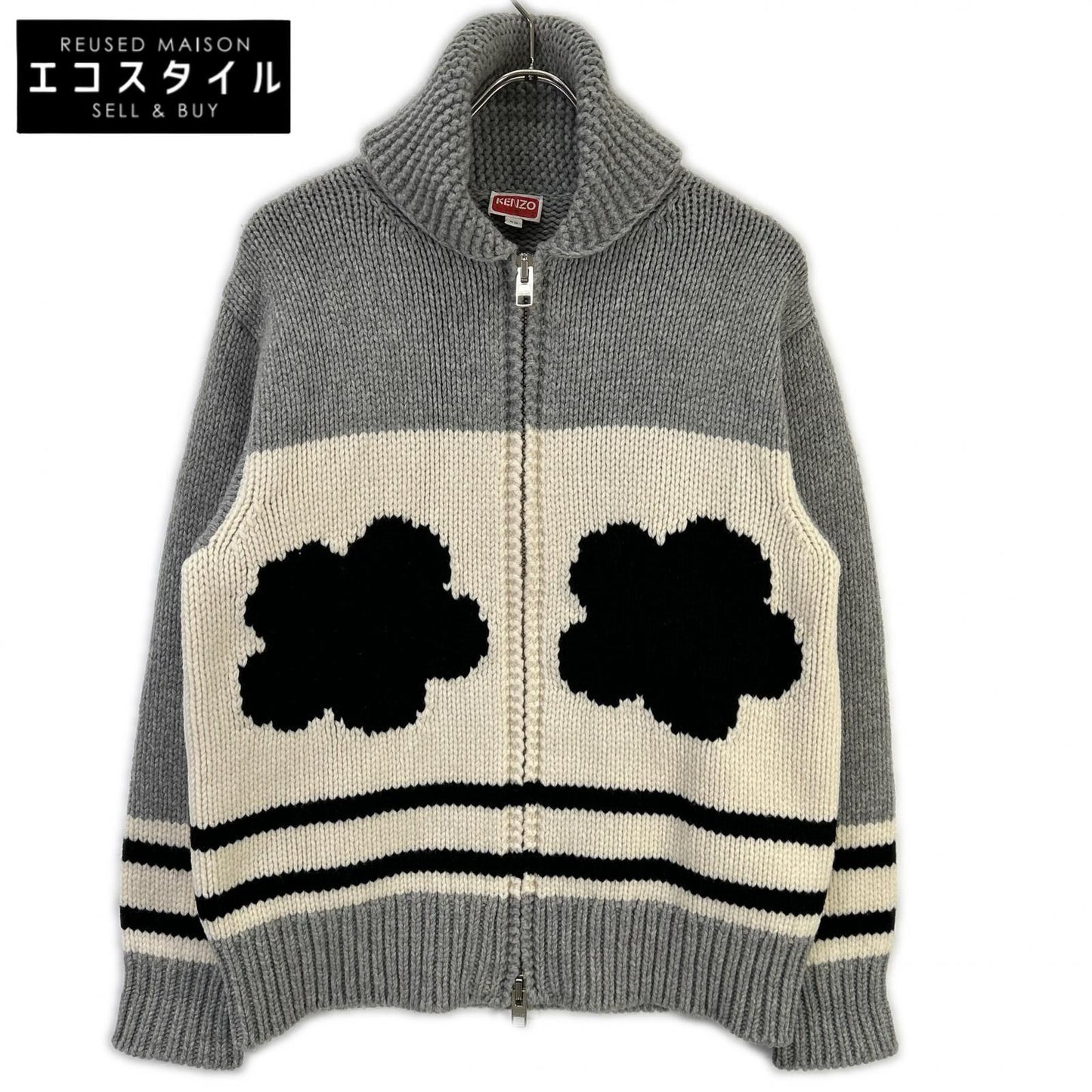 KENZO ケンゾー FC62CA3233BD ボケフラワーカウチンニット トップス