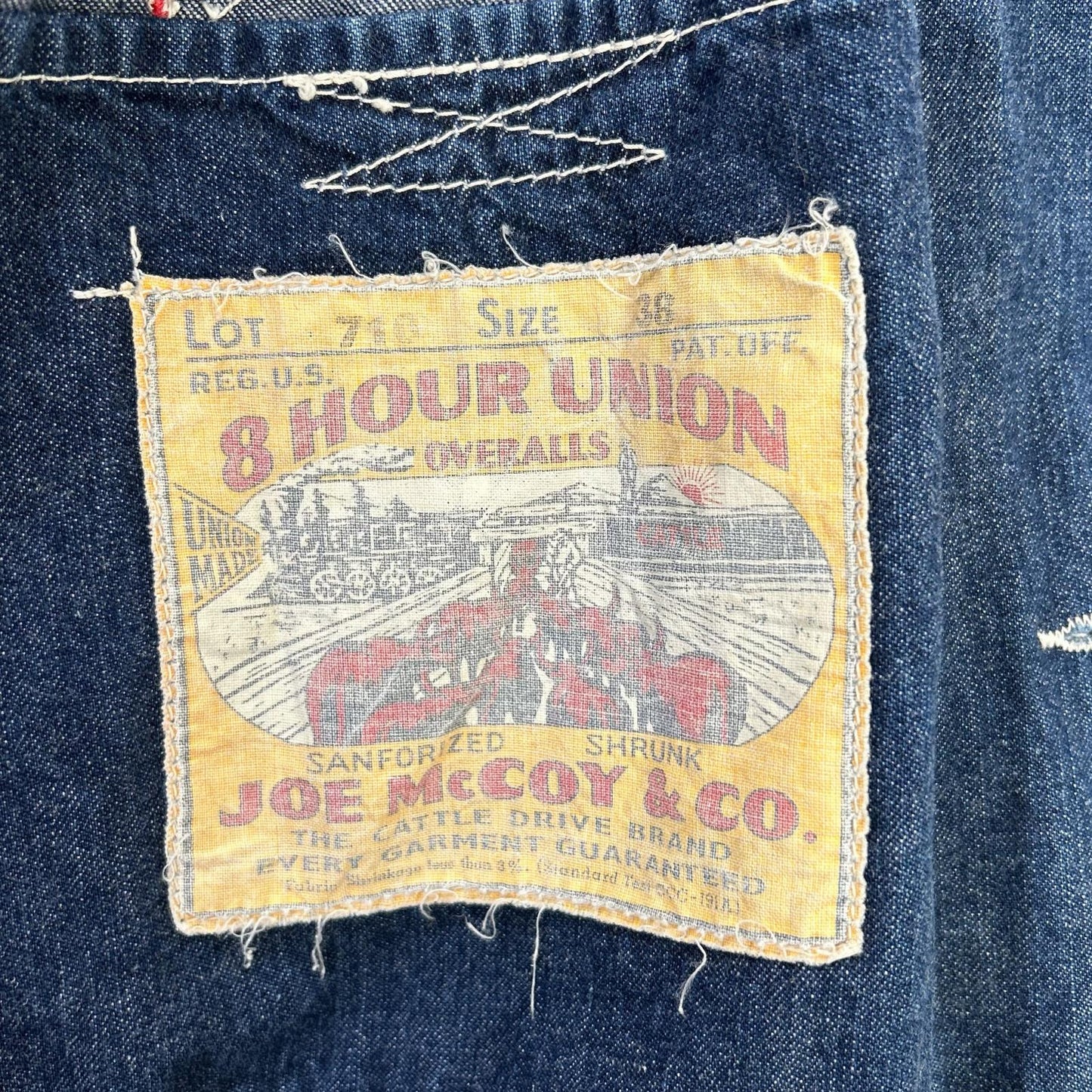 JOE MCCOY ジョーマッコイ 旧リアルマッコイズ Lot.710 8HOURUNION デニムカバーオール ジャケット