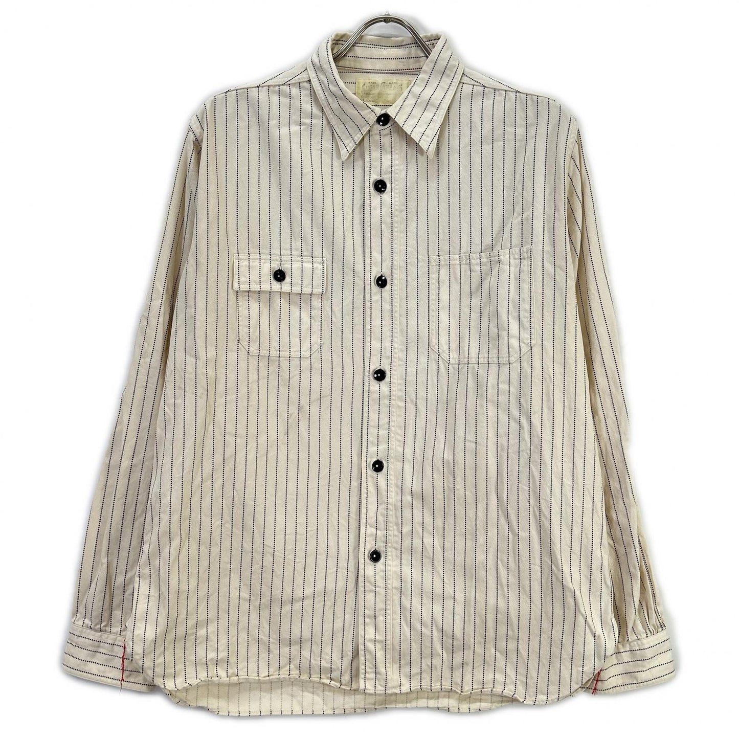 SUGAR CANE シュガーケーン SC27076 FICTION ROMANCE 8.5ozSTRIPE WORK SHIRT トップス