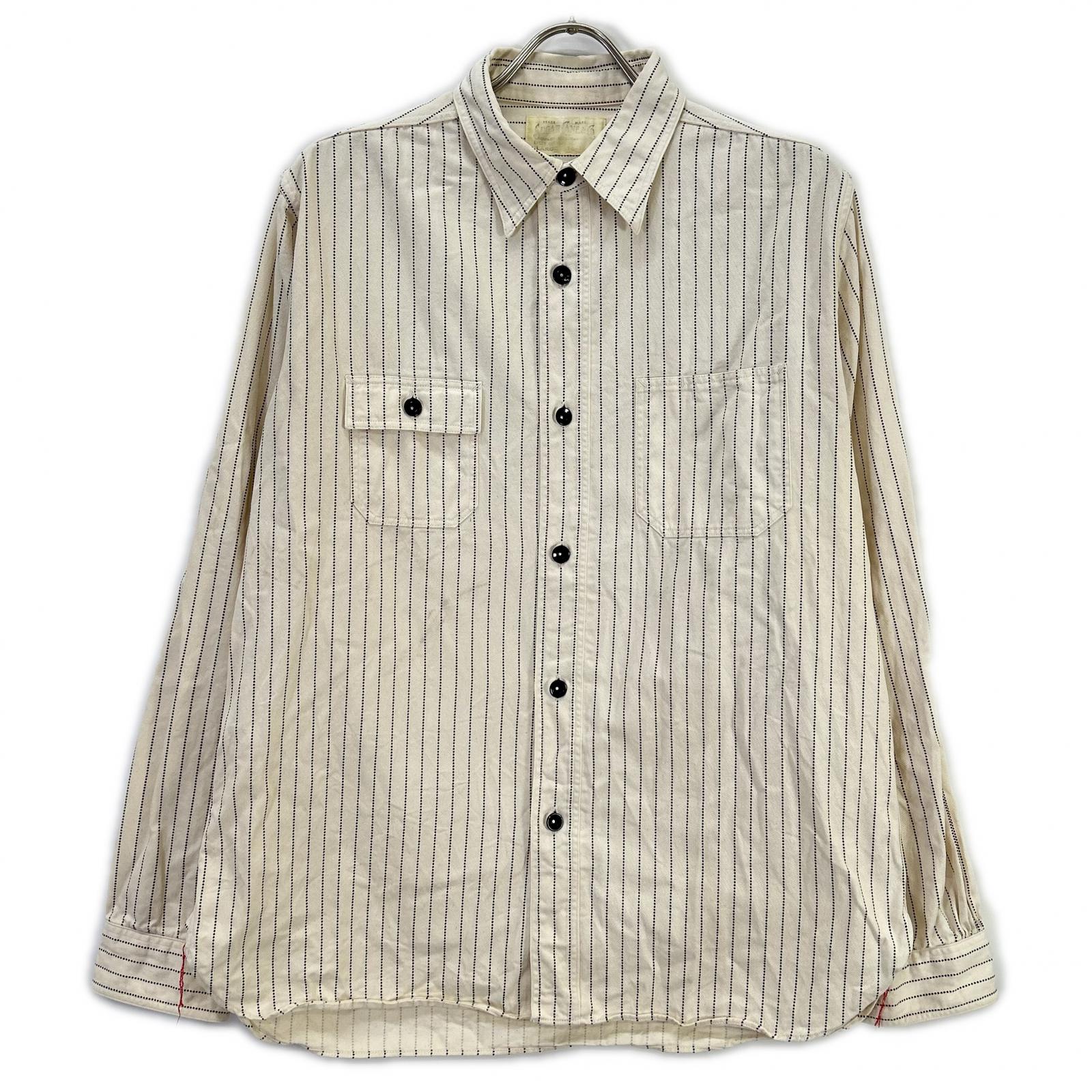 SUGAR CANE シュガーケーン SC27076 FICTION ROMANCE 8.5ozSTRIPE WORK SHIRT トップス
