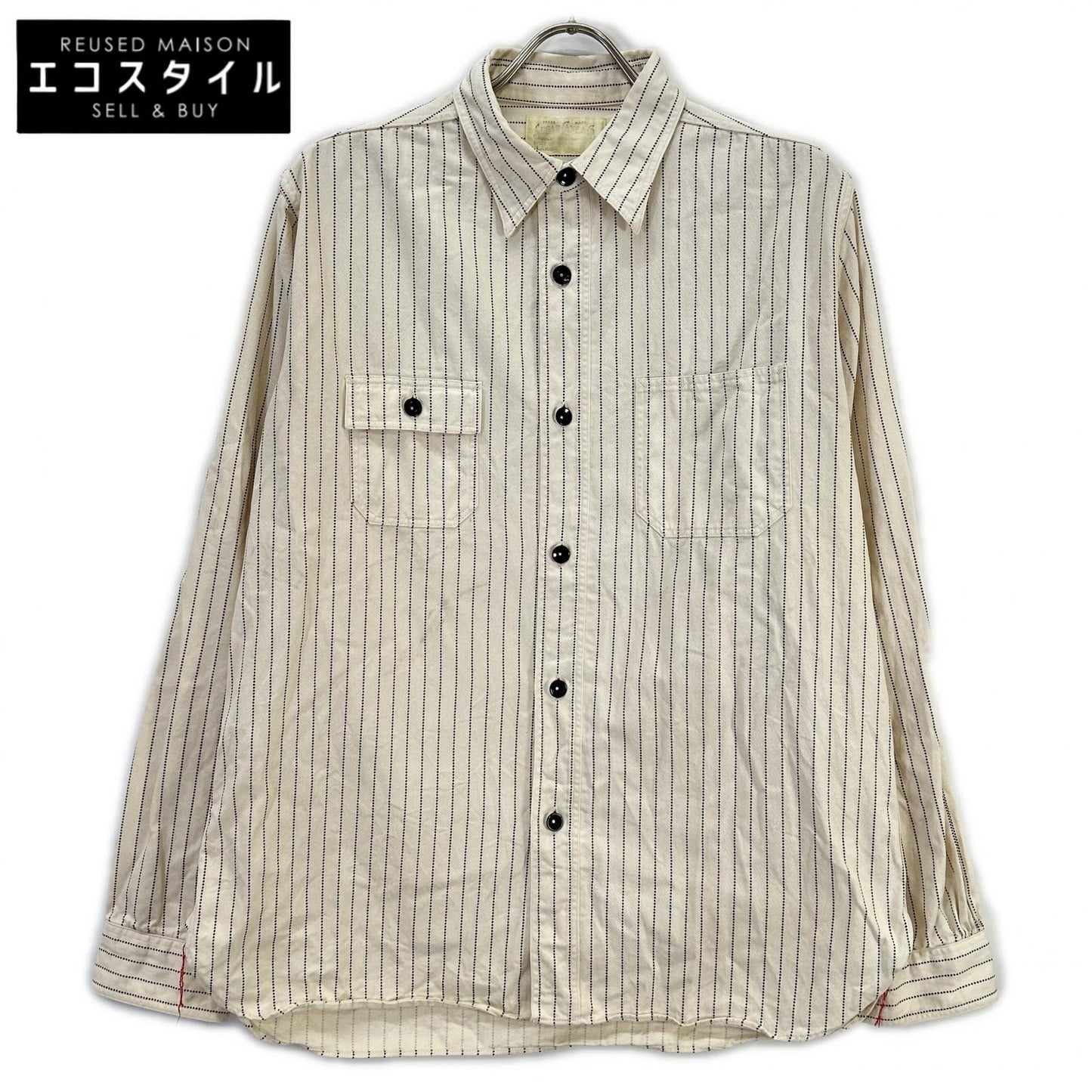 SUGAR CANE シュガーケーン SC27076 FICTION ROMANCE 8.5ozSTRIPE WORK SHIRT トップス