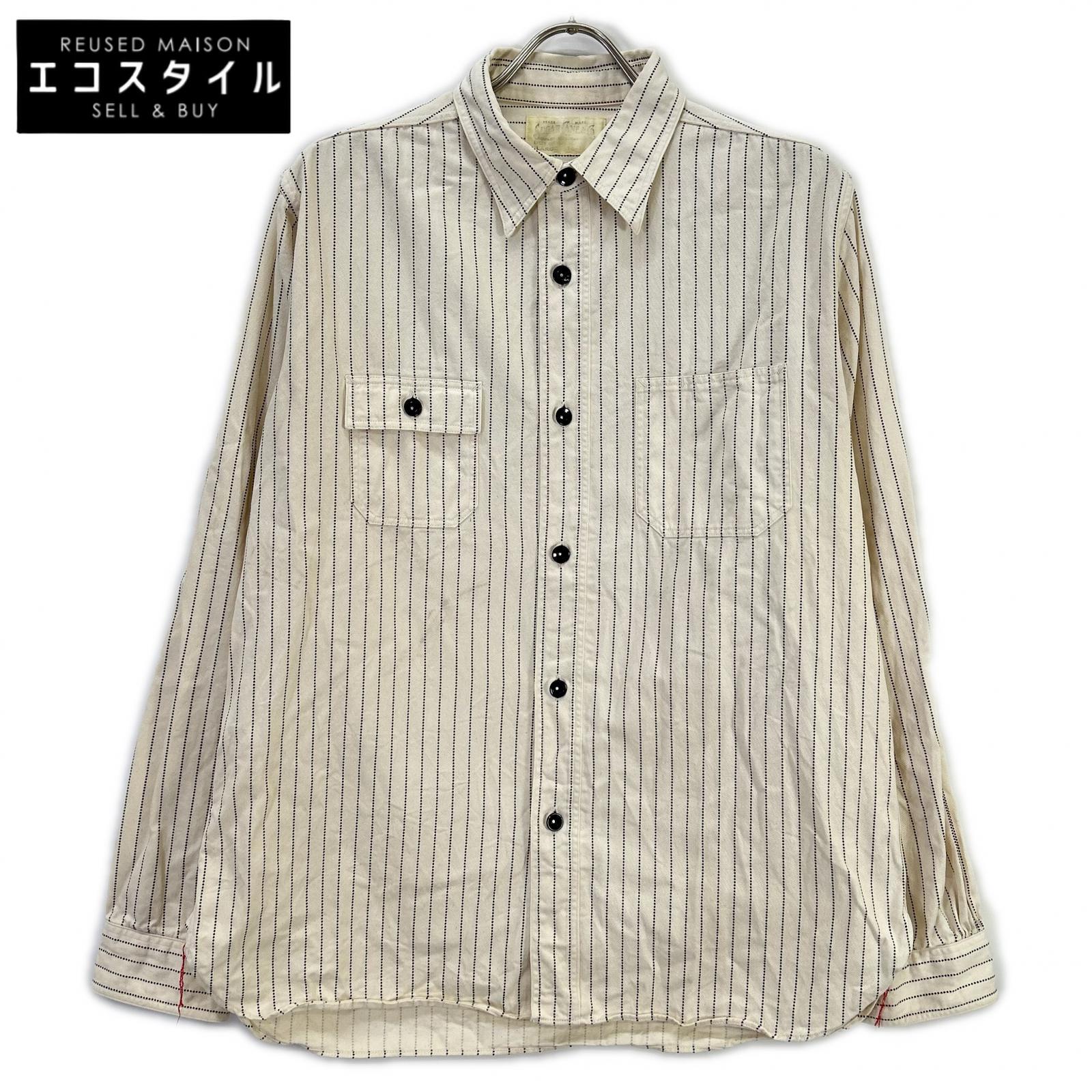 SUGAR CANE シュガーケーン SC27076 FICTION ROMANCE 8.5ozSTRIPE WORK SHIRT トップス